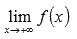 [ a ;  + ∞) , utfør beregninger av verdien av funksjonen ved punktet x = a og grensen ved + ∞   ;